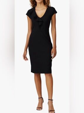 Kate spade New York ruffle matte crepe dress